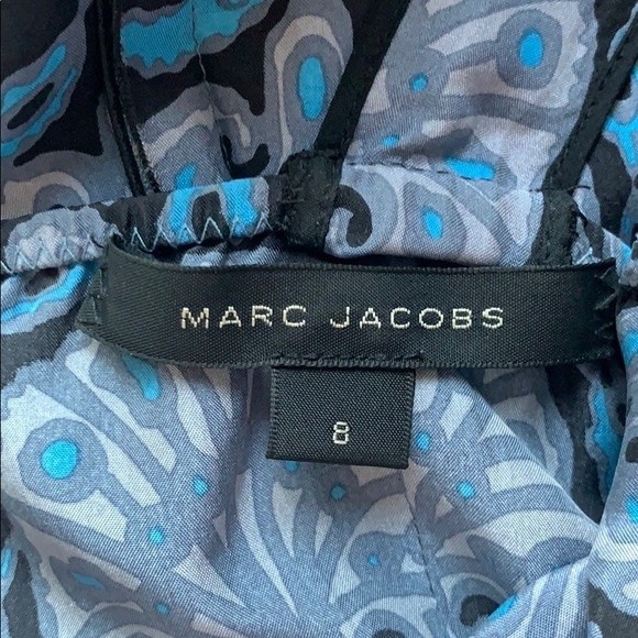 Marc Jacobs Bow Front Chiffon abstract Dress 8 - Picture 5 of 6